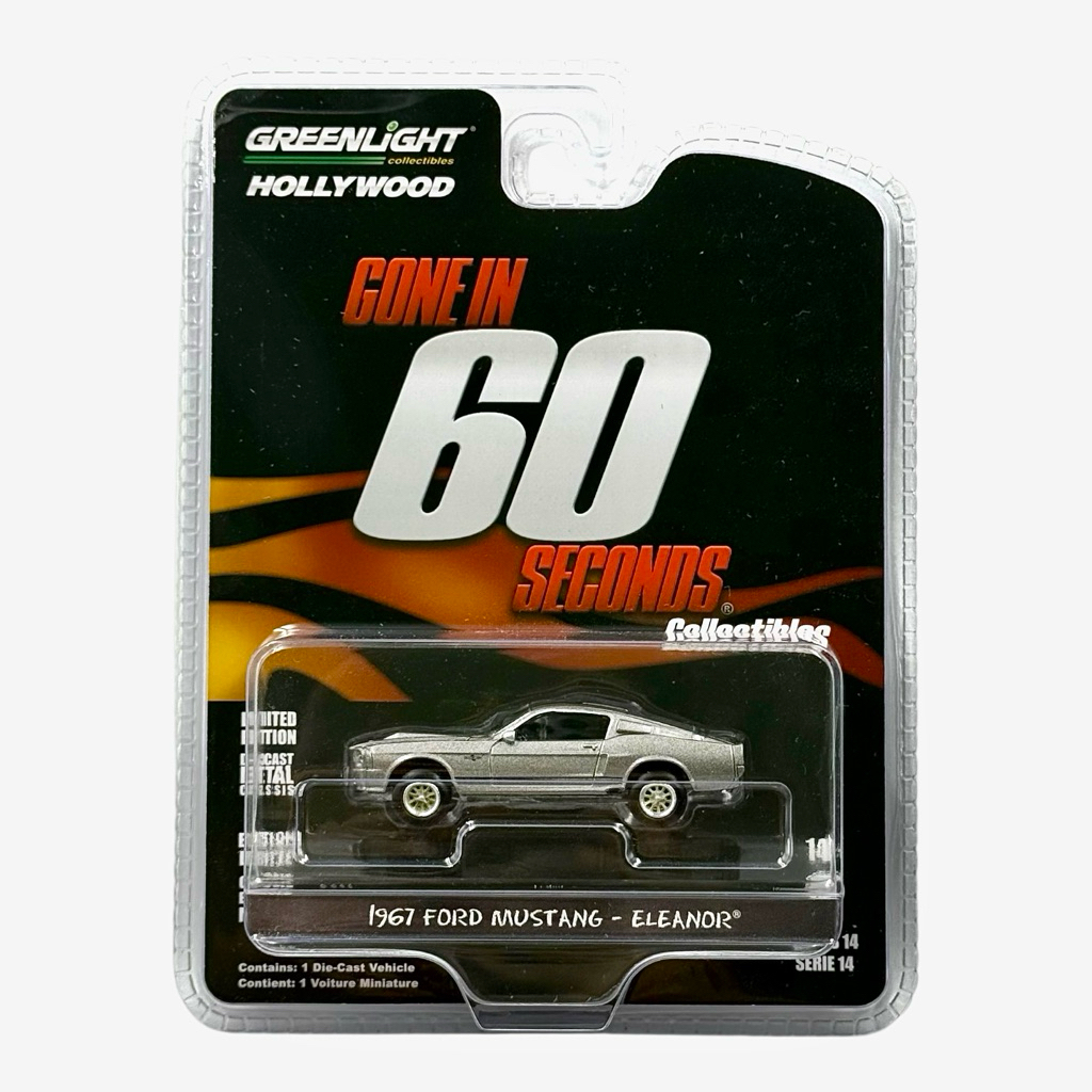 Greenlight | Gone in 60 Seconds - 1967 Ford Mustang Eleango สเกล 1:64 (44742)