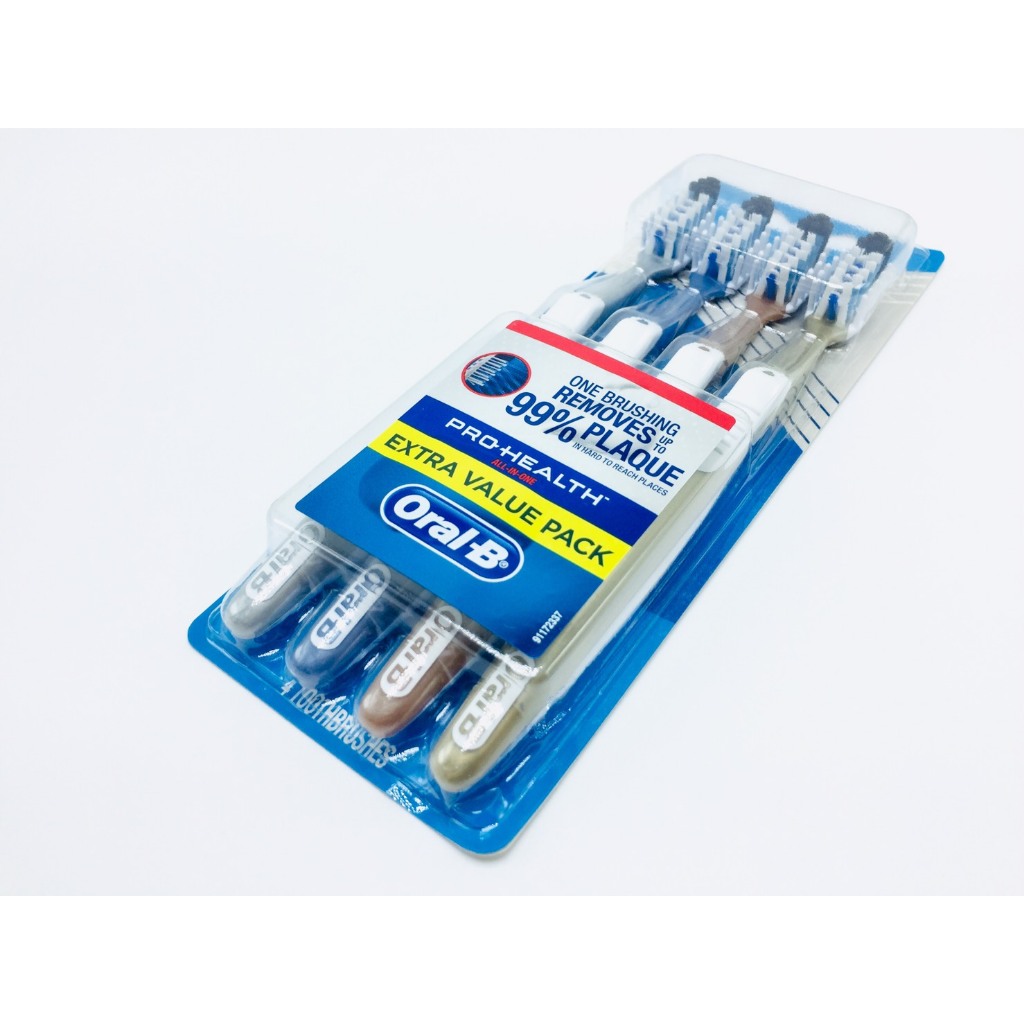 Oral-B : OLBAMZ002* แปรงสีฟัน Pro-Health Toothbrush 4pk.