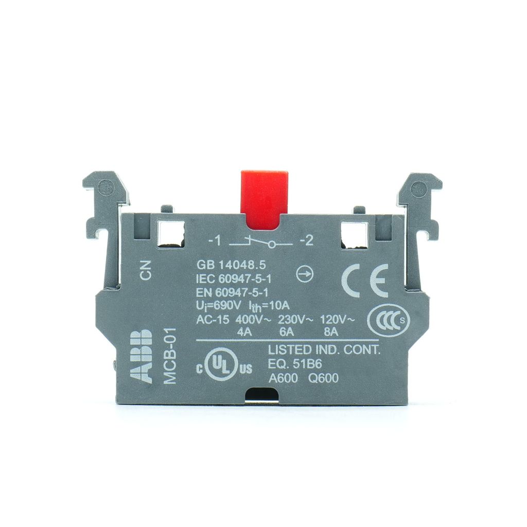 ABB MCB-01 ABB MCB-10 ABB Contact Block ABB คอนแทคบล็อค 1NC 1SFA611610R1010