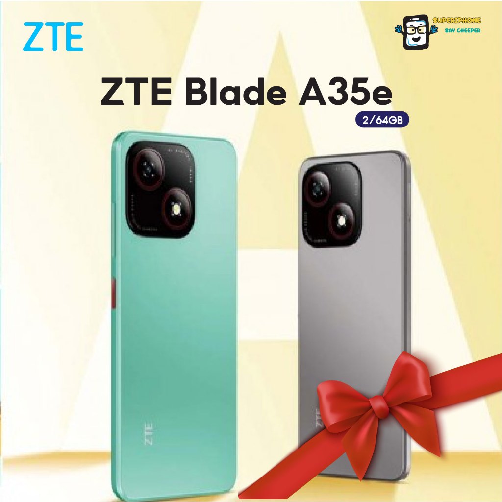 ZTE Blade A35e (2+64GB) AI Camera จอ 6.52 นิ้ว l ประกันศูนย์ไทย 1 ปี(By Shopee  SuperTphone1234)