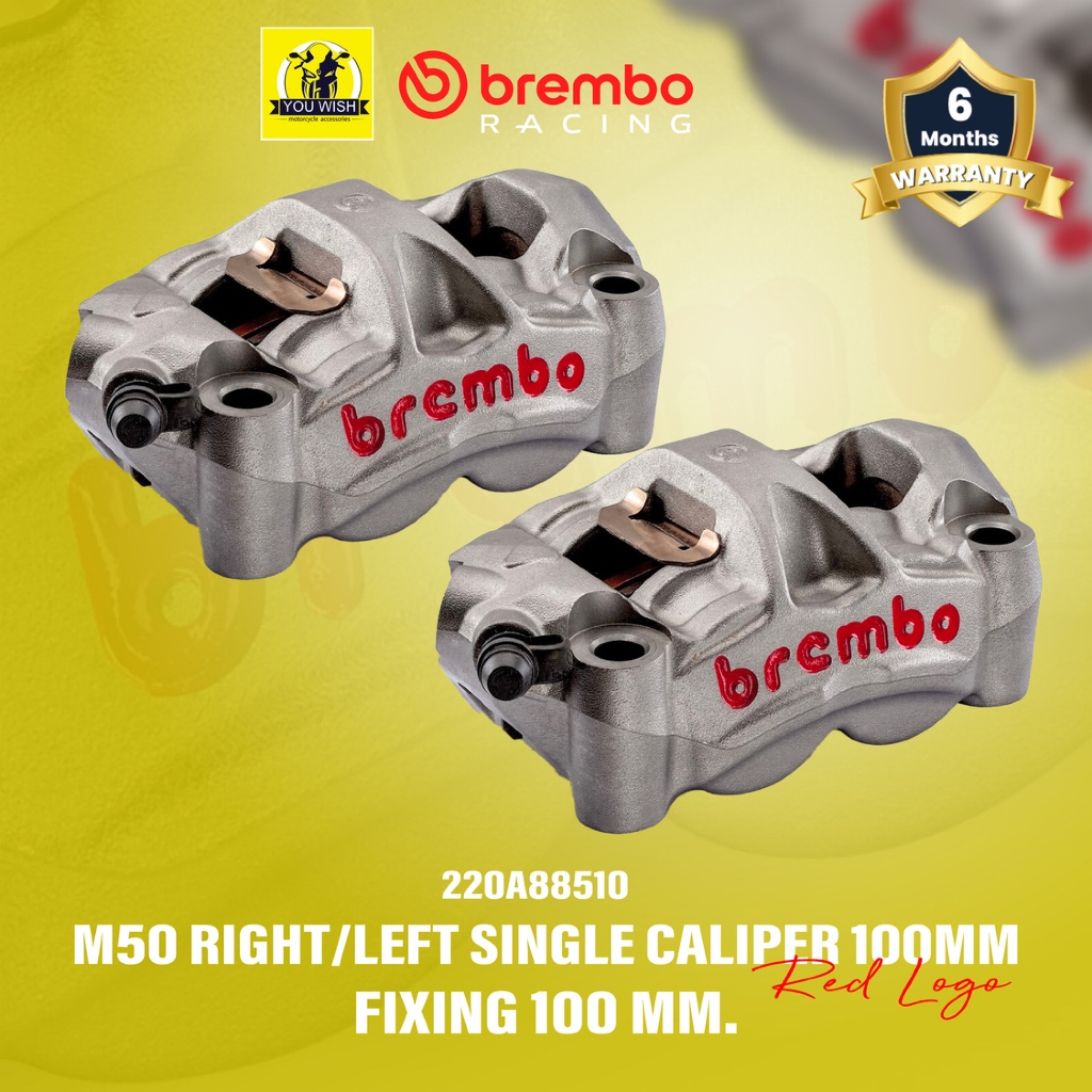 ปั้มล่าง Brembo M50 100mm. Gray ซ้าย/ขวา BREMBO RADIAL FRONT CALIPERS M50 MONOBLOCK 100MM (รับประกัน