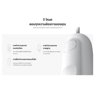 Xiaomi Oscillation Electric Toothbrush แปรงไฟฟ้า I มอเตอร์สั่นโซนิก | อายุแบตเตอรี่180 วัน I ระดับการกันน้ำ IPX8