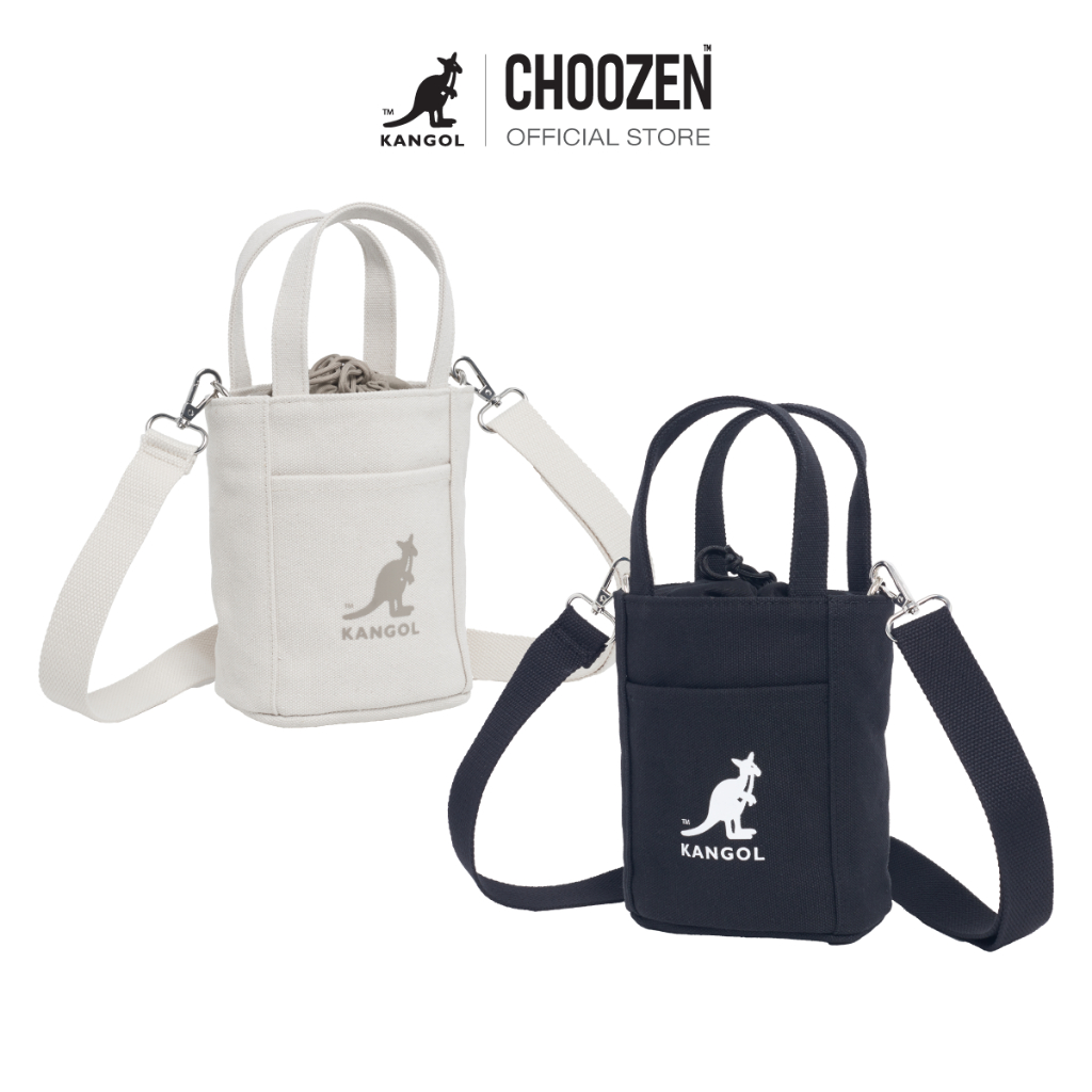 Kangol Shoulder Bag กระเป๋าสะพาย สกรีนโลโก้ kangol  สีขาว , ดำ 64551702