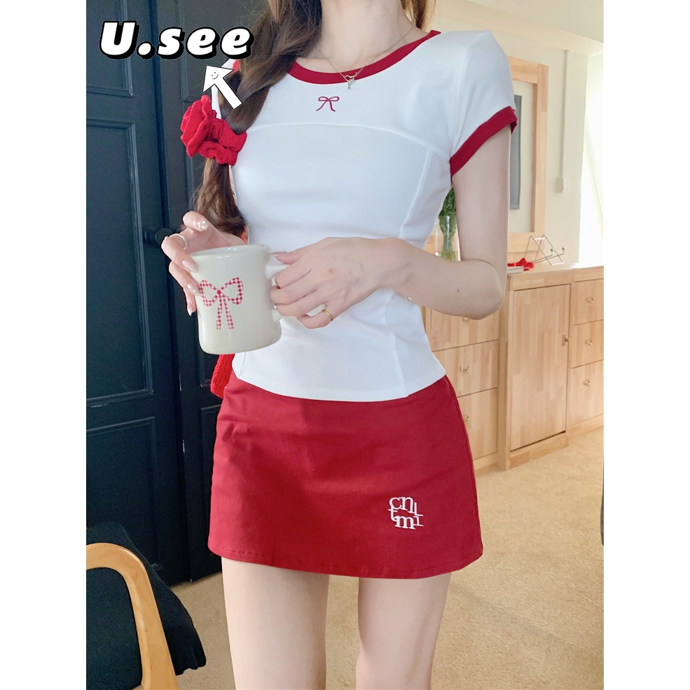 กระโปรงสั้น กระโปรงY2K งานปักสวย พร้อมซับใน ใส่ซิปด้านข้าง#3088