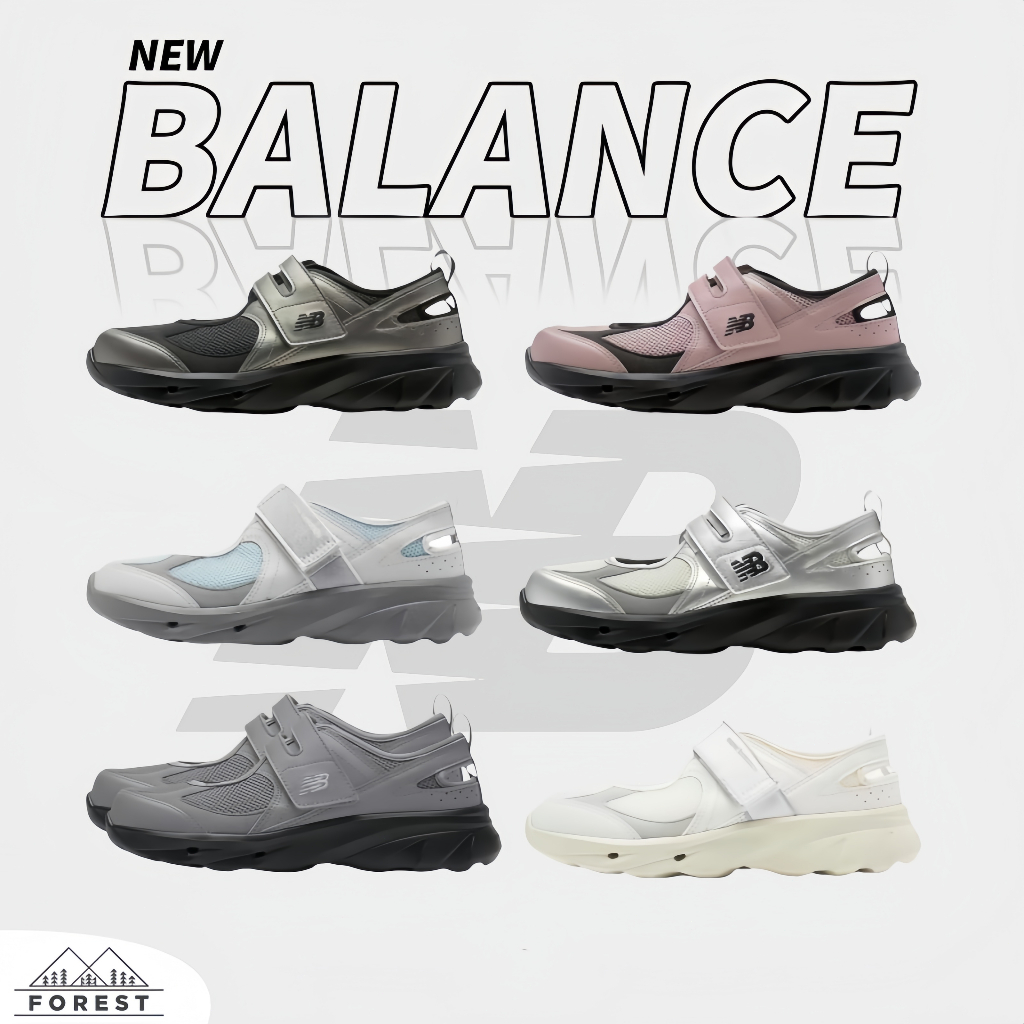【ของแท้ 100 %】New Balance NB Breeze 2202 6 colors  women รองเท้าแตะ รองเท้า