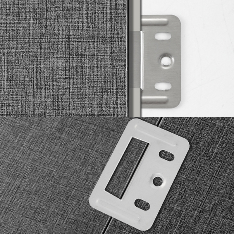 🍹100 ชิ้น แตนเลสแผงผนังหัวเข็มขัด คลิปล็อคไม้ระแนง WPC Wall Panel Connector เฟอร์นิเจอร์หัวเข็มขัด หัวเข็มขัด PVC