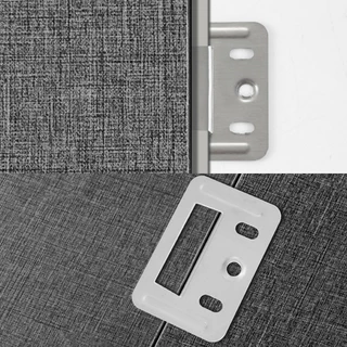 100 ชิ้น แตนเลสแผงผนังหัวเข็มขัด คลิปล็อคไม้ระแนง WPC Wall Panel Connector เฟอร์นิเจอร์หัวเข็มขัด หัวเข็มขัด PVC