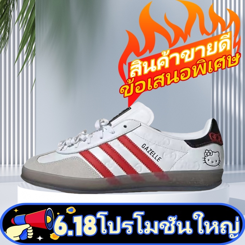 🌈6.18 ช้อปปิ้งบูม！🌈Adidas Originals Hello Kitty collaboration Joint canvas shoes รองเท้าผ้าใบ💟