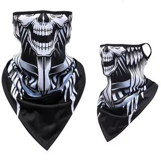 New Sunmaskพรีเมี่ยม ผ้าบัฟกันแดด สไตล์เกาหลี หน้ากากกันแดด มีรูเกี่ยวหู ป้องกันแสงยูวี ผ้าพันคอ ผ้าเรย่อน พร้อมส่งจากไท