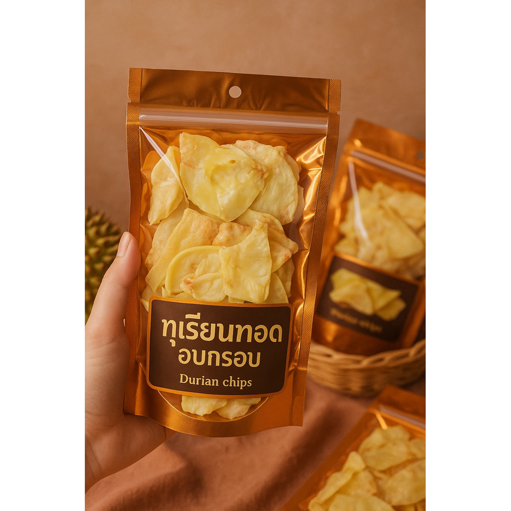 ทุเรียนทอดเกรด A อบกรอบ durian chips