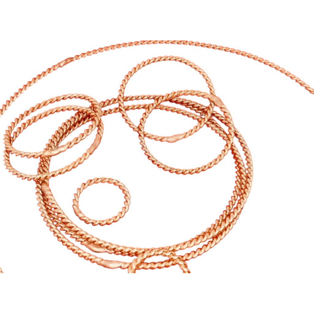Tensor ring  ความถี่ 177 MHz  มาตราฐาน ปู่สลิม  ทองแดงแท้แบบลายเกลียว เชื่อมติด(ใช่ทองแดงเชื่อม) งานทำมือ - รูปที่ 3