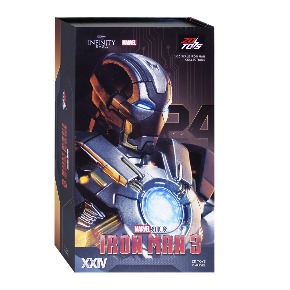 (ลิขสิทธิ์แท้) IRONMAN  MARK 24  Scale 1/10 (7 Inch) รุ่น 1906-24  ZD TOYS MARVEL THAILAND