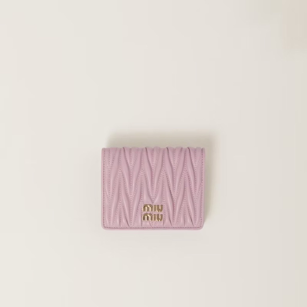 Miumiu small matelasse nappa leather wallet
