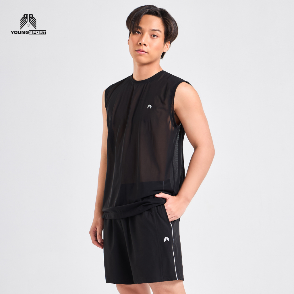 NEW Young Sport Tank Top I Y-9288 I เสื้อกล้ามผ้าตาข่าย ผู้ชาย นุ่มสบายผิว ระบายอากาศได้ดี