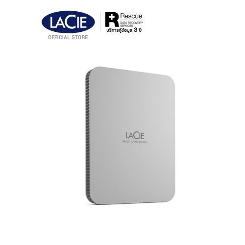 LaCie Mobile Drive v2 2TB I 5TB USB-C Moon Silver (STLP)