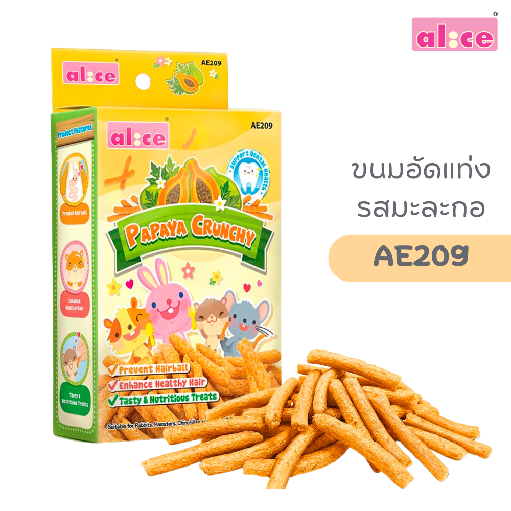 Alice (อลิซ) Crunchy Fruit ผลไม้อบกรอบ ผักอบกรอบ ขนมลับฟันกระต่าย แกสบี้ ชินชิล่า และสัตว์เล็ก ราคา ถูกที่สุด ดีลบีเคเค แกลเลอรีภาพที่ 8
