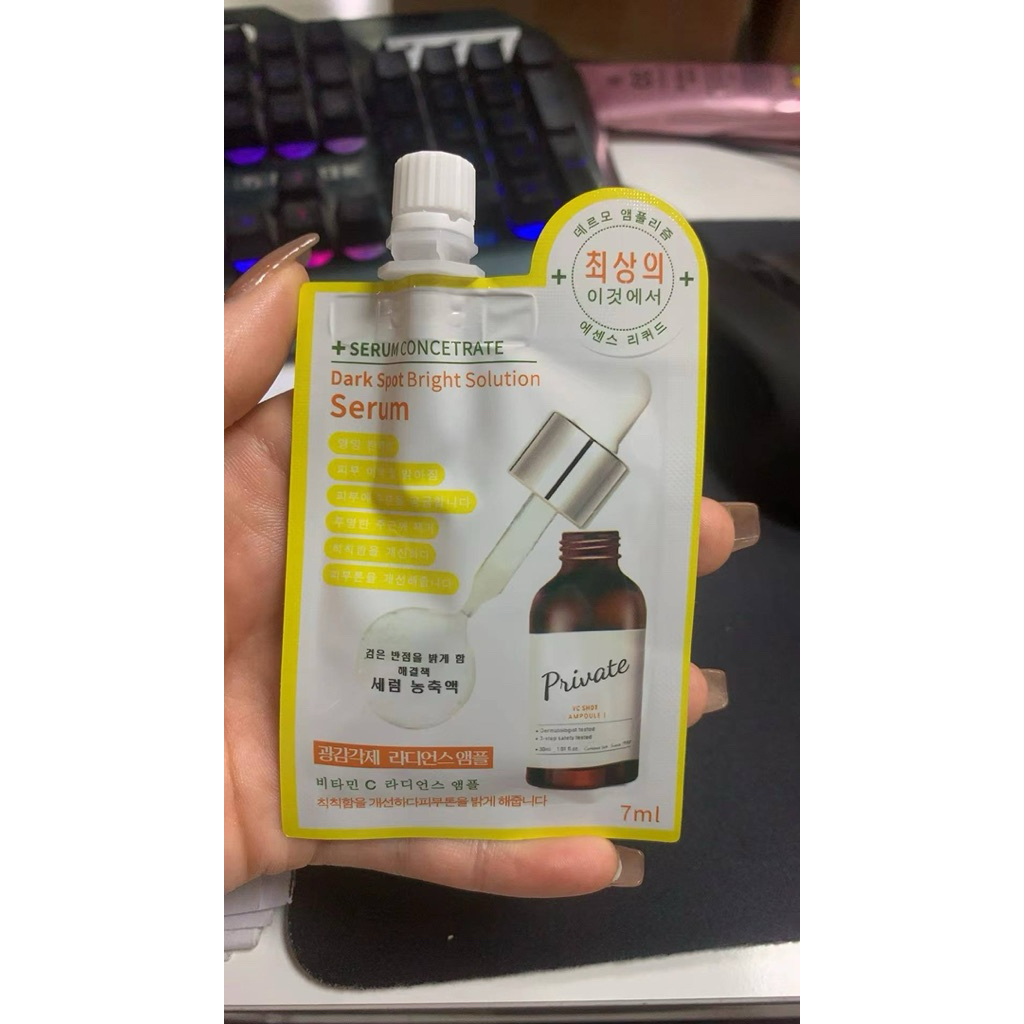(เซรั่มซอง)Dark Spot Bright Solution Serumเซรั่มหน้าใส7ml ราคาถูก Shopee Lazada