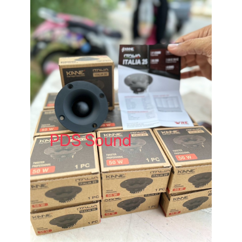 แหลม3นิ้ว KANE ITALIA-25 4ohm50watt(Max)ราคาต่อ1ดอก