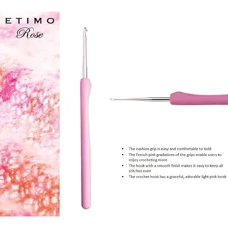 Tulip Etimo rose crochet hook เข็มโครเชต์ด้ามชมพูของแท้ ผลิตญี่ปุ่น