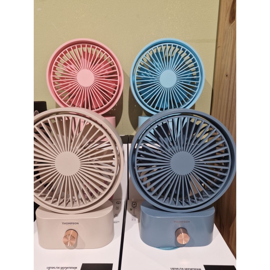 DESK TOP MINI FAN พัดลมชาร์จไฟอเนกประสงค์ Thompson