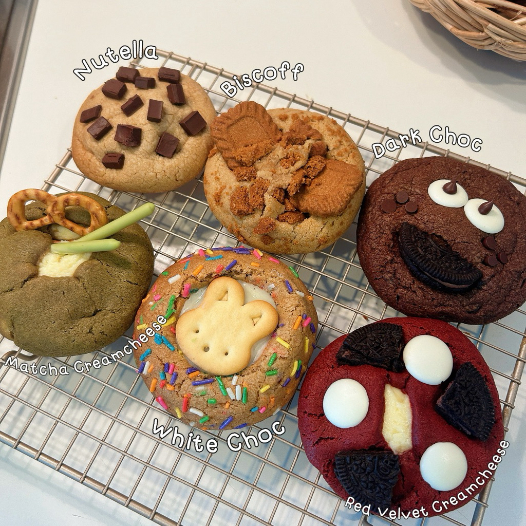 Soft cookies นูเทลล่า | บิสคอฟ | ไวท์ช็อค | ดาร์กช็อค | มัทฉะครีมชีส | เรดเวลเวทครีมชีส(จัดส่งตามรอบ)
