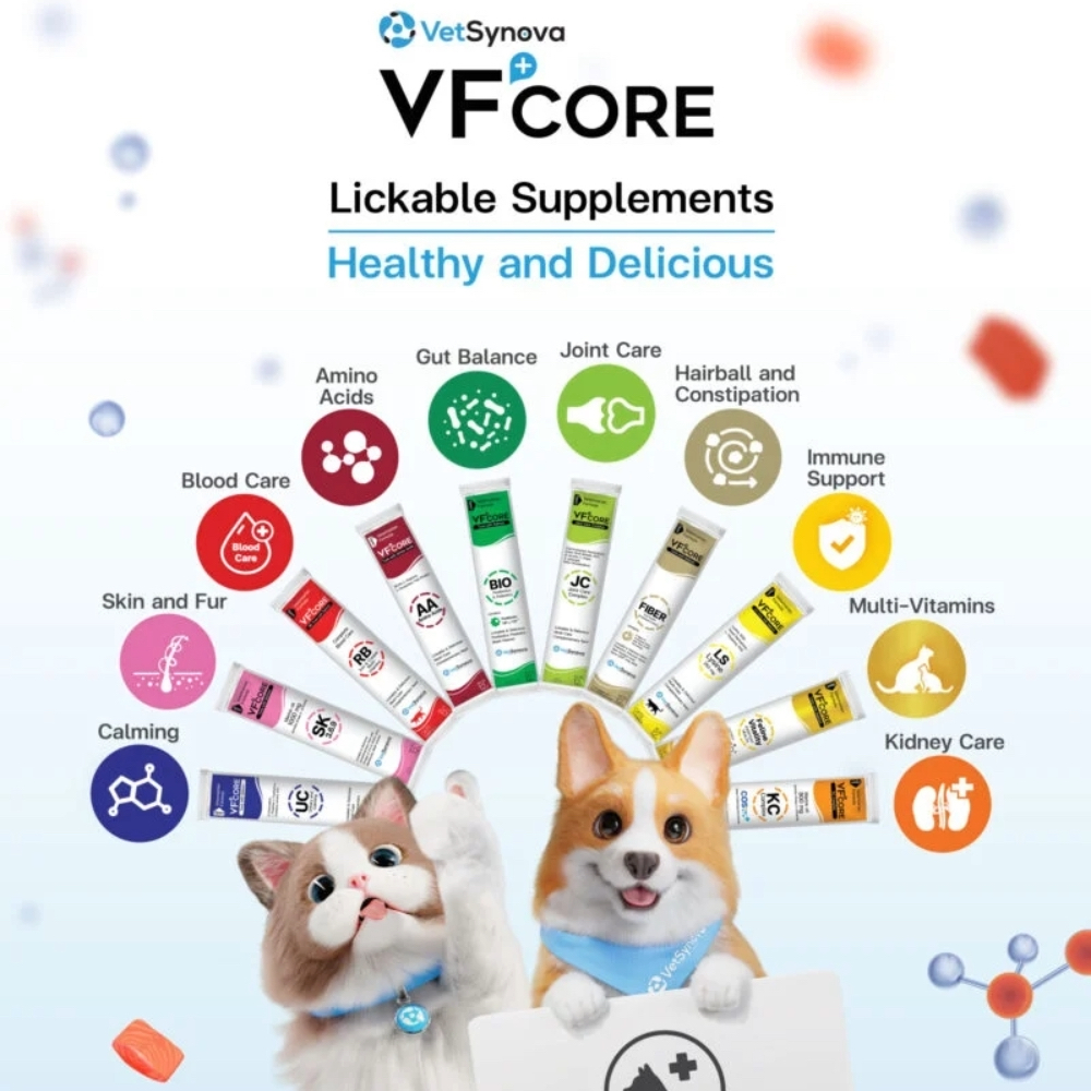 VFCore (กล่อง 30ซอง) วิตามินแมว แมวเลีย อาหารเสริม ไลซีน เสริมภูมิ