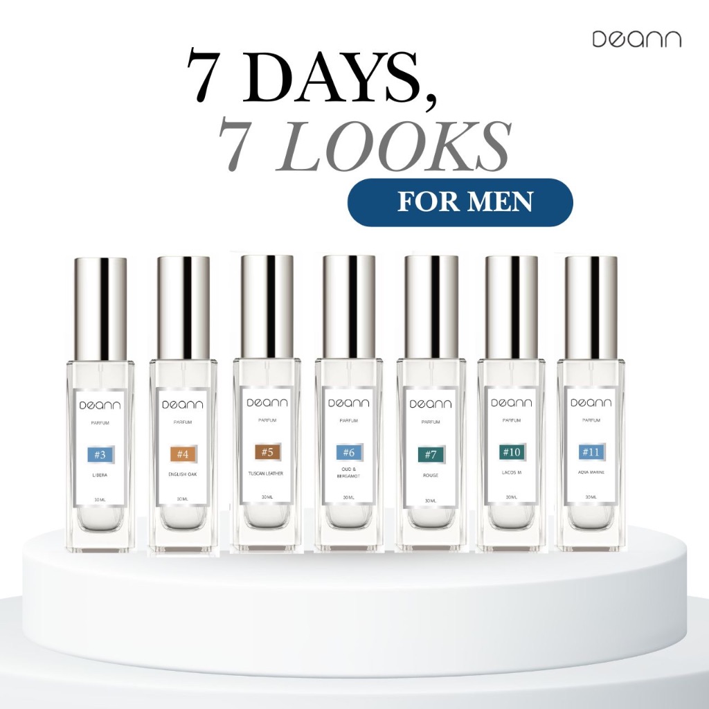 น้ำหอม เชตผู้ชาย 7กลิ่น, 7 Days, 7 Looks กลิ่นเคาน์เตอร์หรูหรา กลิ่นเทียบ OEM Charlie Parfum (%น้ำหอ