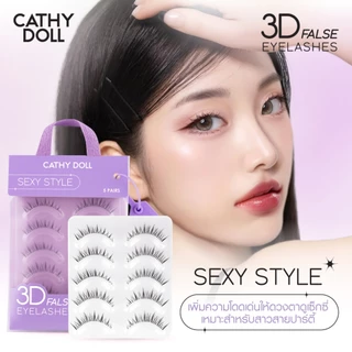 Cathy Doll ฟอลซ์อายแลช 5คู่ เคที่ดอลล์ มีให้เลือก 3 แบบ [Natural, Sexy, Cute] (ขนตา ขนตาปลอม 3D)