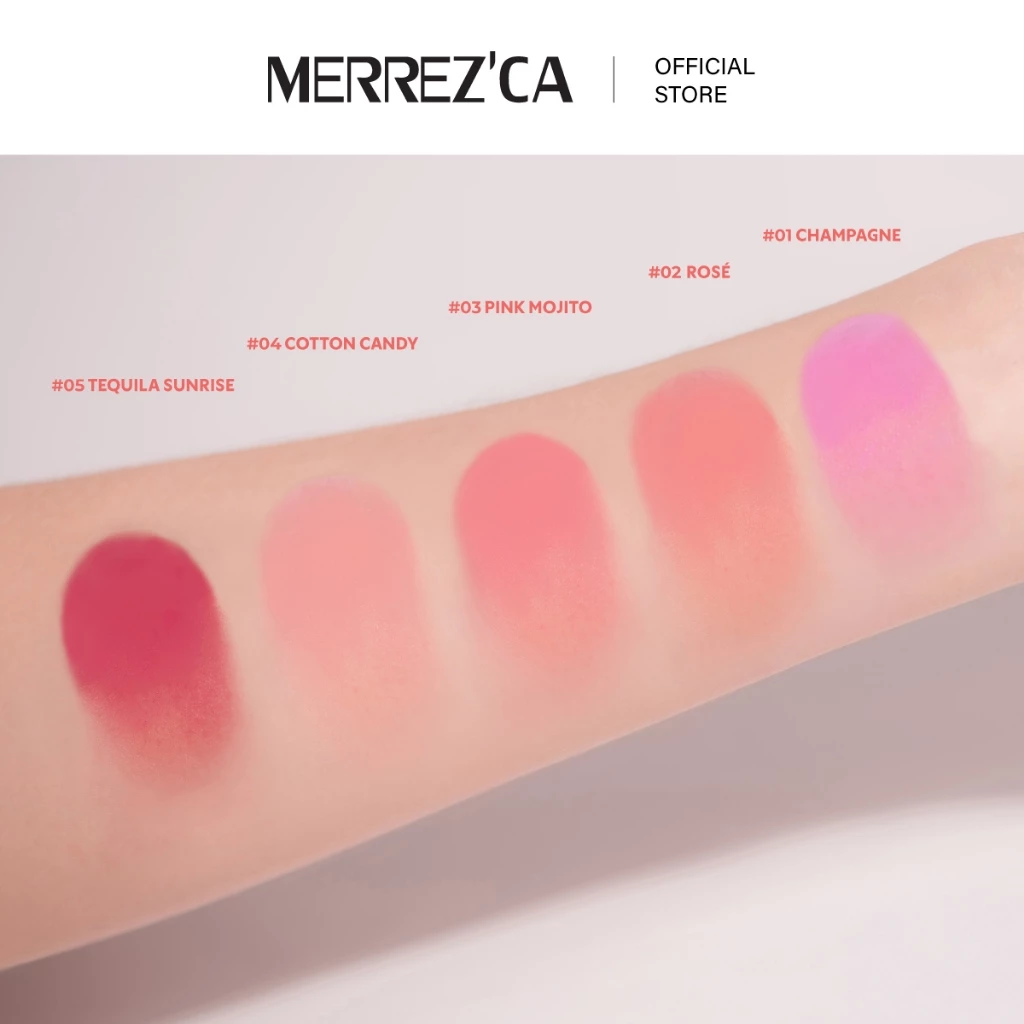 Merrezca soft tint liquid blush บลัชแก้มเด้ง จุ่มแก้มฉ่ำ เนื้อละมุน thumbnail 8
