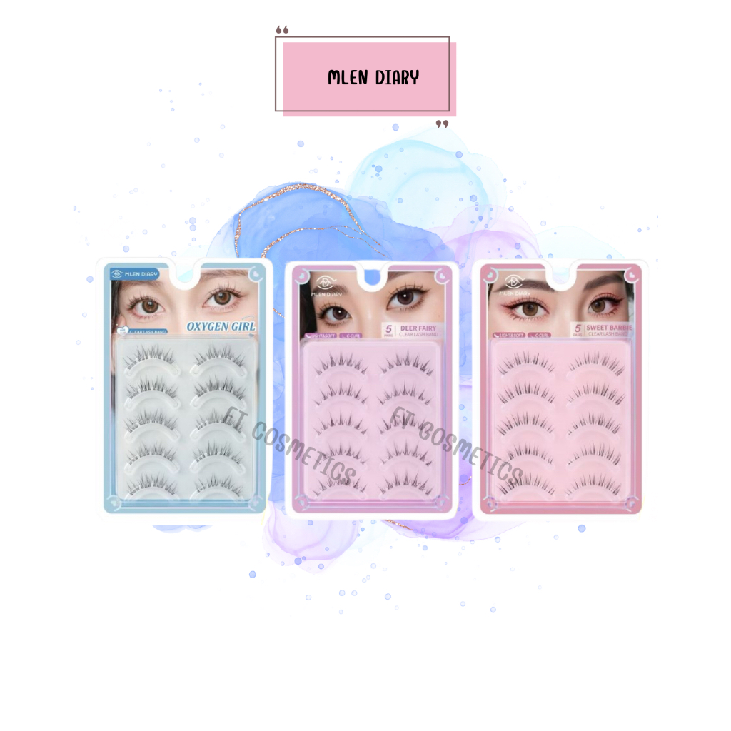 MLEN DIARY Strips Lashes Series Eyelashes 5 Pairs