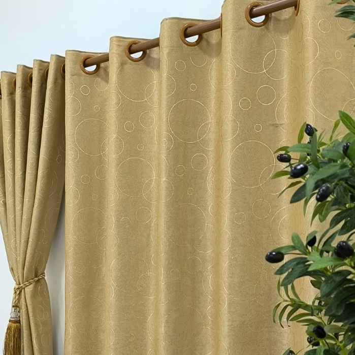 แนะนำ ผ้าม่าน ผ้าม่านหน้าต่าง  ลายโดนัท เนื้อหนากันยูวี แบบม่านตาไก่ ราคาพิเศษ มีเก็บเงินปลายทาง