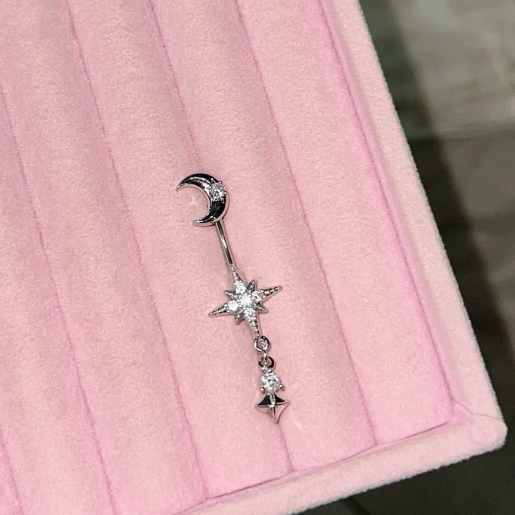 จิวสะดือสแตนเลสแท้ พร้อมส่งจากไทย