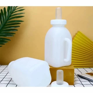 ขวดนม ขวดนมลูกวัว 1000ml/2000ml ขวดป้อนนมวัว แพะ แกะ จุกนมนิ่ม พร้อมส่ง ขวดป้อนนมวัว ขวดนมลูกวัว แบบเปลี่ยนหัวได้