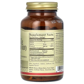 พร้อมส่ง!! Solgar, Naturally Sourced Vitamin E, 268 mg (400 IU), 250 Softgels วิตามินอี