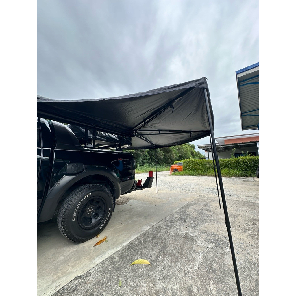 Awning 270 องศาขนาด 2 และ 2.5 เมตรกันสาดติดข้างรถแบบรุ่นใหม่สองคานแข็งแรงตัวล่าสุดถูกสุด ในตลาด ส่งจ