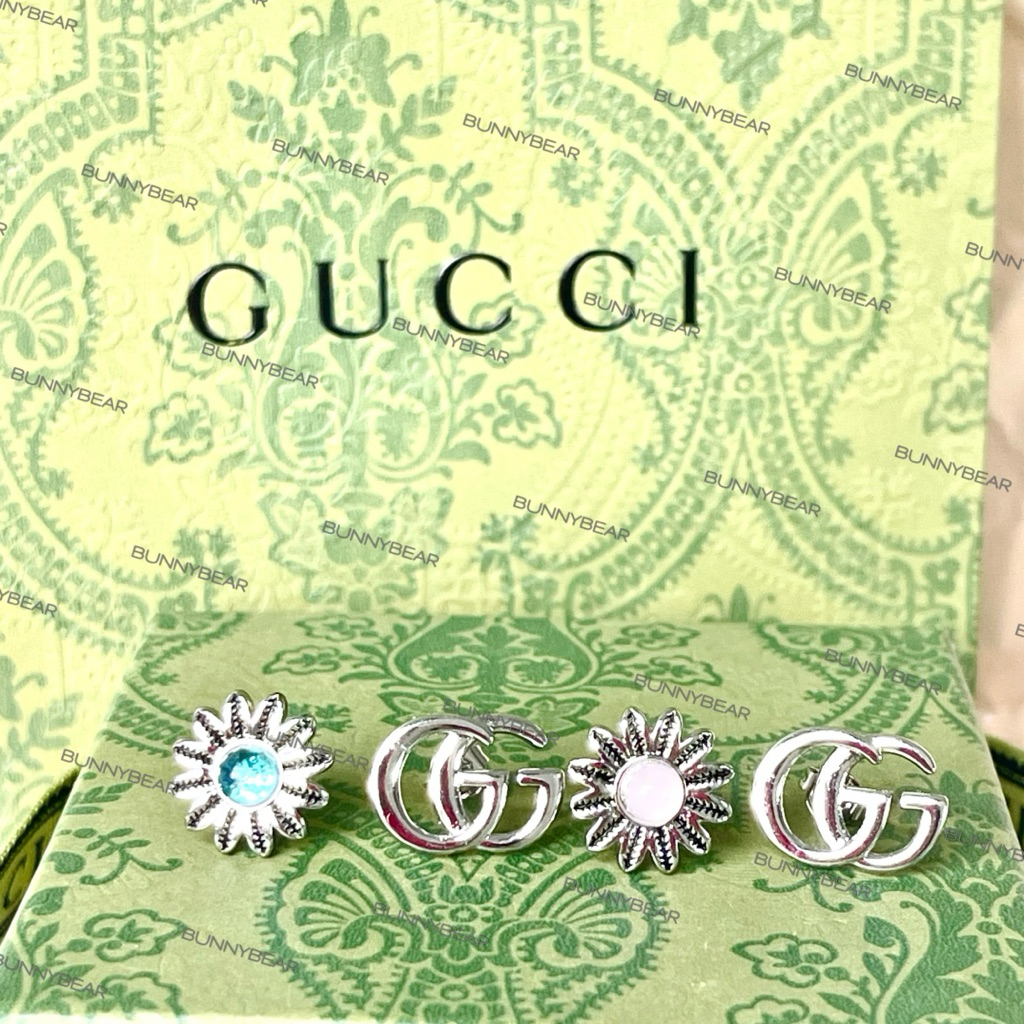 ต่างหู GG DOUBLE  FLOWER สวยมาก พร้อมส่ง 2 สี