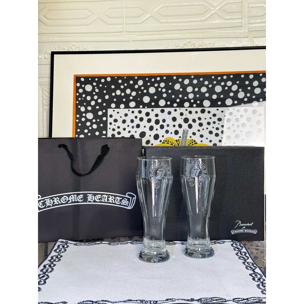 Chromehearts * Baccarat Co branded Series Crystal Glass Beer Glass High Beauty Water Glass Wine Glas