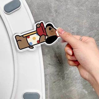 🏷️[Home] ที่กดชักโครก ที่ยกฝาชักโครก เปิด-ปิดฝาชักโครก handle toilet Dog tissu Unji~ที่ดึงชักโครก น่ารักอะคริลิค pupy