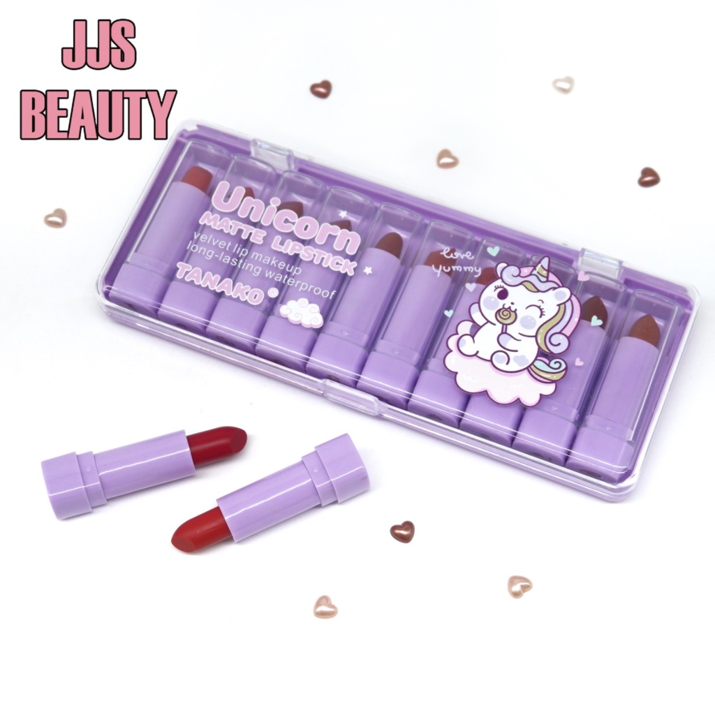 {เซต} TANAKO Unicorn Matte Mini Lipstick Set ลิปสติกยูนิคอร์น เนื้อแมทต์ ให้ริมฝีปากสดใส no.HT079