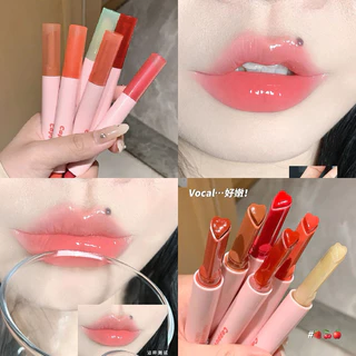 NO.A61 Cappuvini ลิปกลอสหัวใจ เนื้อเจลลี่ ฉ่ำวาว สีสวย กันน้ํา ให้ความชุ่มชื้น 6 สี