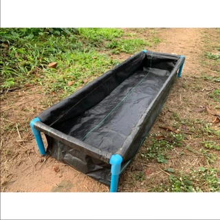 【COD】กระบะปลูกผัก พร้อมโครง PVC ขนาด 60x200x30cm กะบะเพาะปลูก​ ถุงปลูก​ต้นไม้ แปลงผัก กระบะปลูกผัก แปลงปลูกผัก