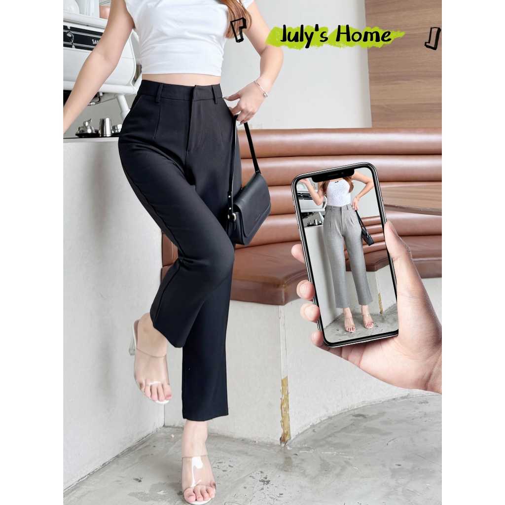 กางเกงสูท กางเกง9ส่วน เอวสูง เก็บพุงได้ ทรงเป๊ะทรงสวย#J1201
