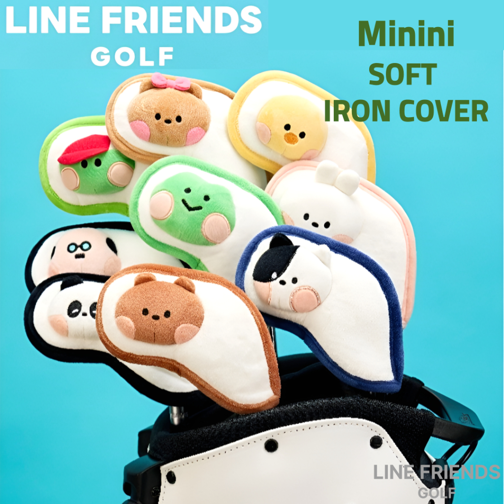 [🚚จัดส่งไว] LINE FRIENDS GOLF Minini Soft Iron Cover Set