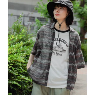 niko and ... Geometric striped shirt