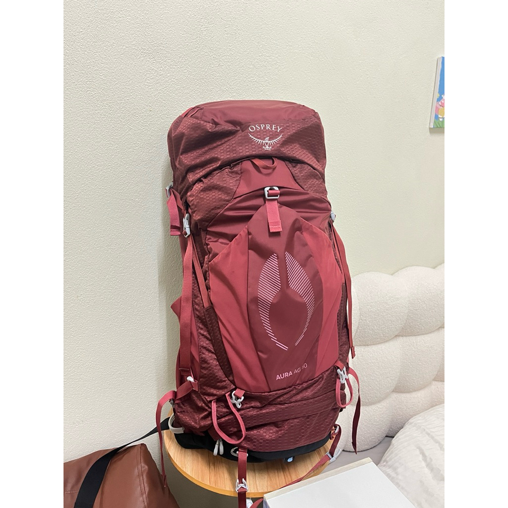 สินค้ามือสอง สภาพนางฟ้า🧚🏻‍♀️ Osprey Aura AG 50 W/RC (M/L) กระเป๋าเป้เดินป่า 50 ลิตร (ใช้งานน้องแค่ 1