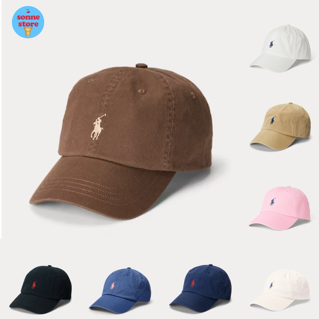 🛒พร้อมส่ง/ส่งด่วน แท้💯 Polo Ralph Lauren The Iconic Cotton Chino Ball Cap หมวก