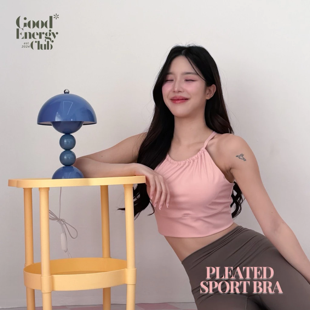 GOOD ENERGY CLUB - PLEATED SPORT BRA[8310] สปอร์ตบราออกกำลังกาย ชุดโยคะ พิลาทิส (10A-10D)