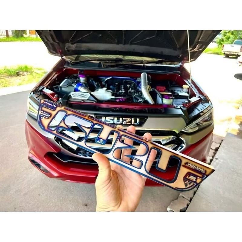 ครอบโลโก้ isuzu Mux 2020 ironbar