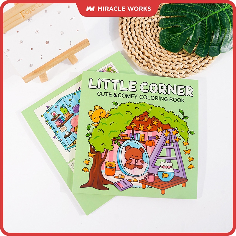 MW สมุดระบายสี หนังสือภาพวาดกราฟฟิตีเพื่อการศึกษา Coloring Book ผู้ใหญ่และวัยรุ่น