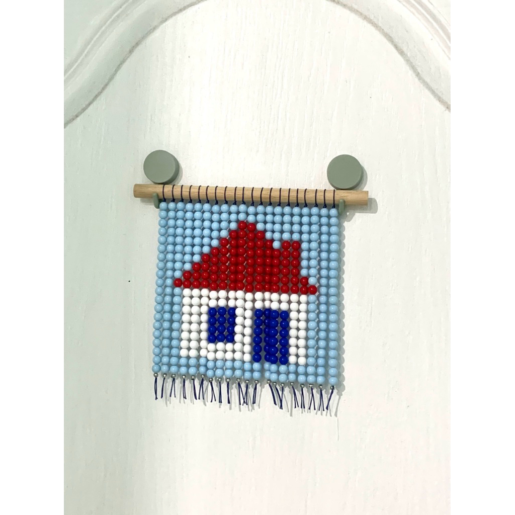 (พร้อมส่ง) ม่านลูกปัด HOME sweet home 🏠